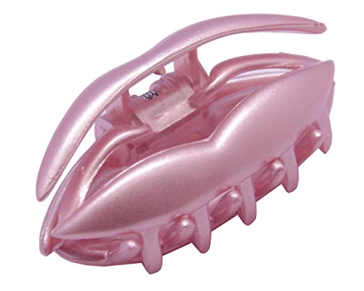 Parcelona French LIP Light Pink Small Jaw Hair Claw Clip Clutcher Clamp