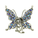 Moeni Medium Rhinestone Butterfly Hair Claw - Many Colors