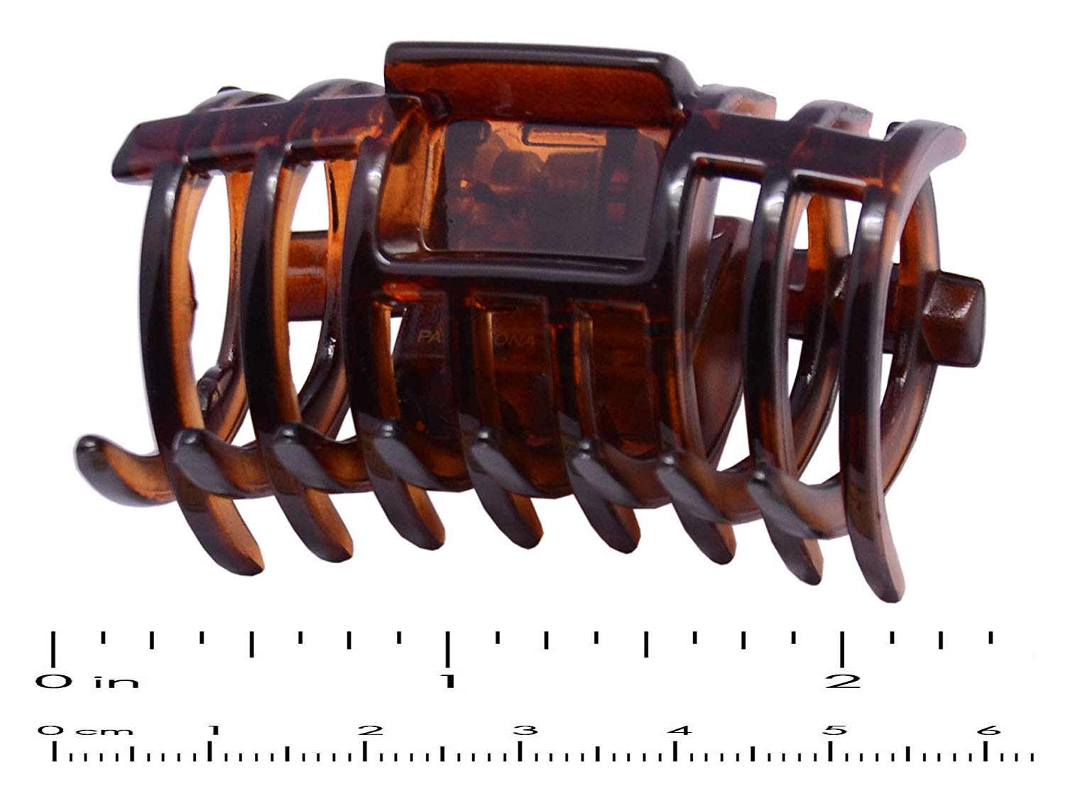 Parcelona French Tube Tortoise Shell Small No Slip Grip Jaw Hair Claw Clip