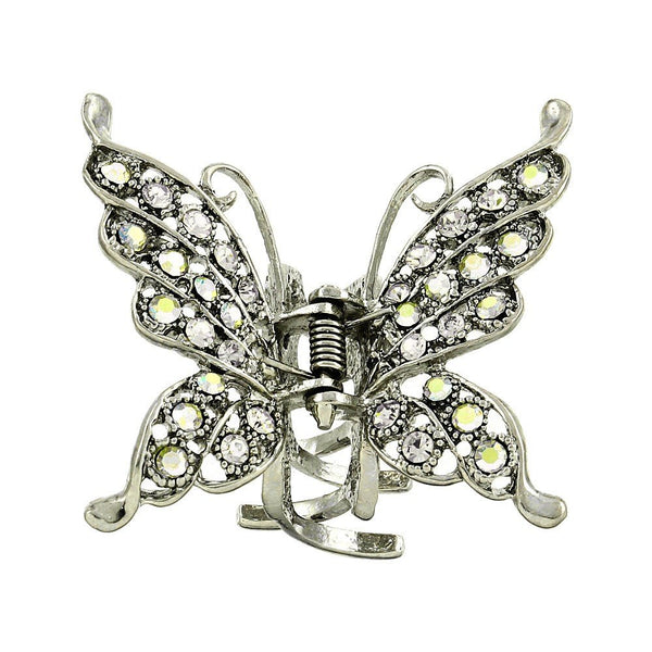 Moeni Medium Rhinestone Butterfly Hair Claw - Many Colors