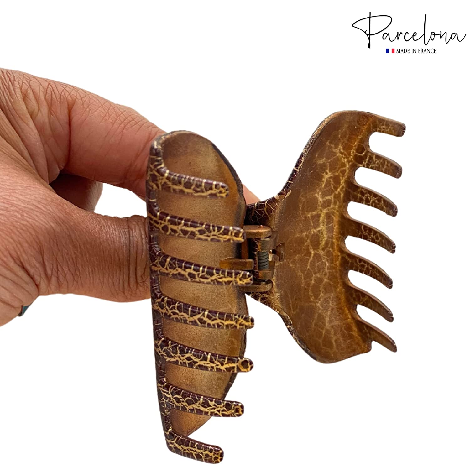 Parcelona French Elegant Medium 2 3/4" Cellulose Jaw Hair Claw Clip for Women