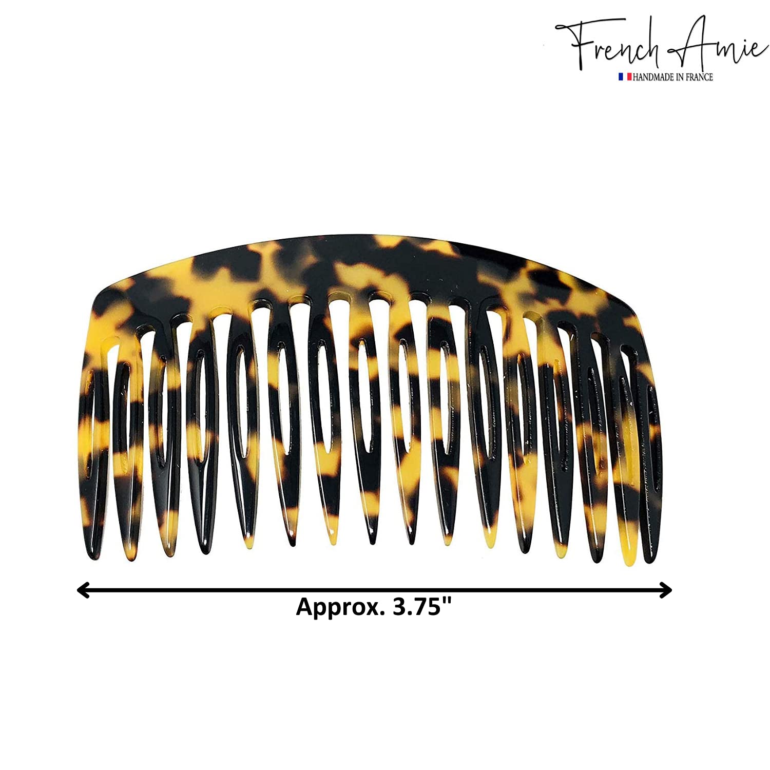 French Amie Tokyo Handmade Medium 16 Teeth Cellulose Side Hair Comb