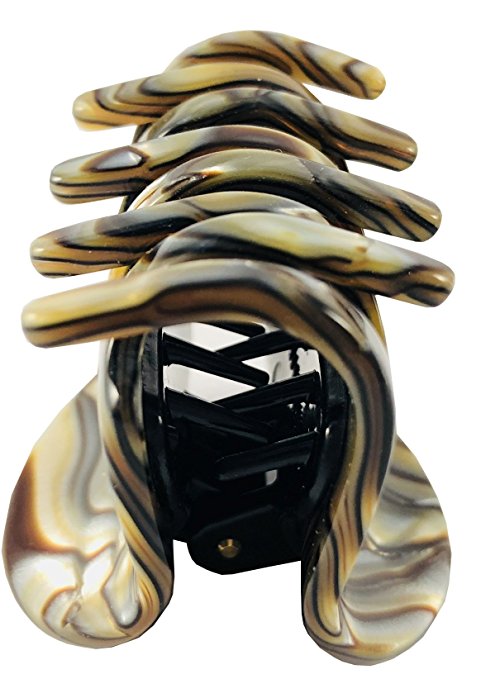 French Amie All Day Small Handmade Celluloid Acetate Sturdy Jaw Hair Claw Clip