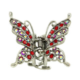 Moeni Medium Rhinestone Butterfly Hair Claw - Many Colors