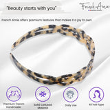 French Amie Filigree Wide 1" Celluloid Handmade Headband for Women