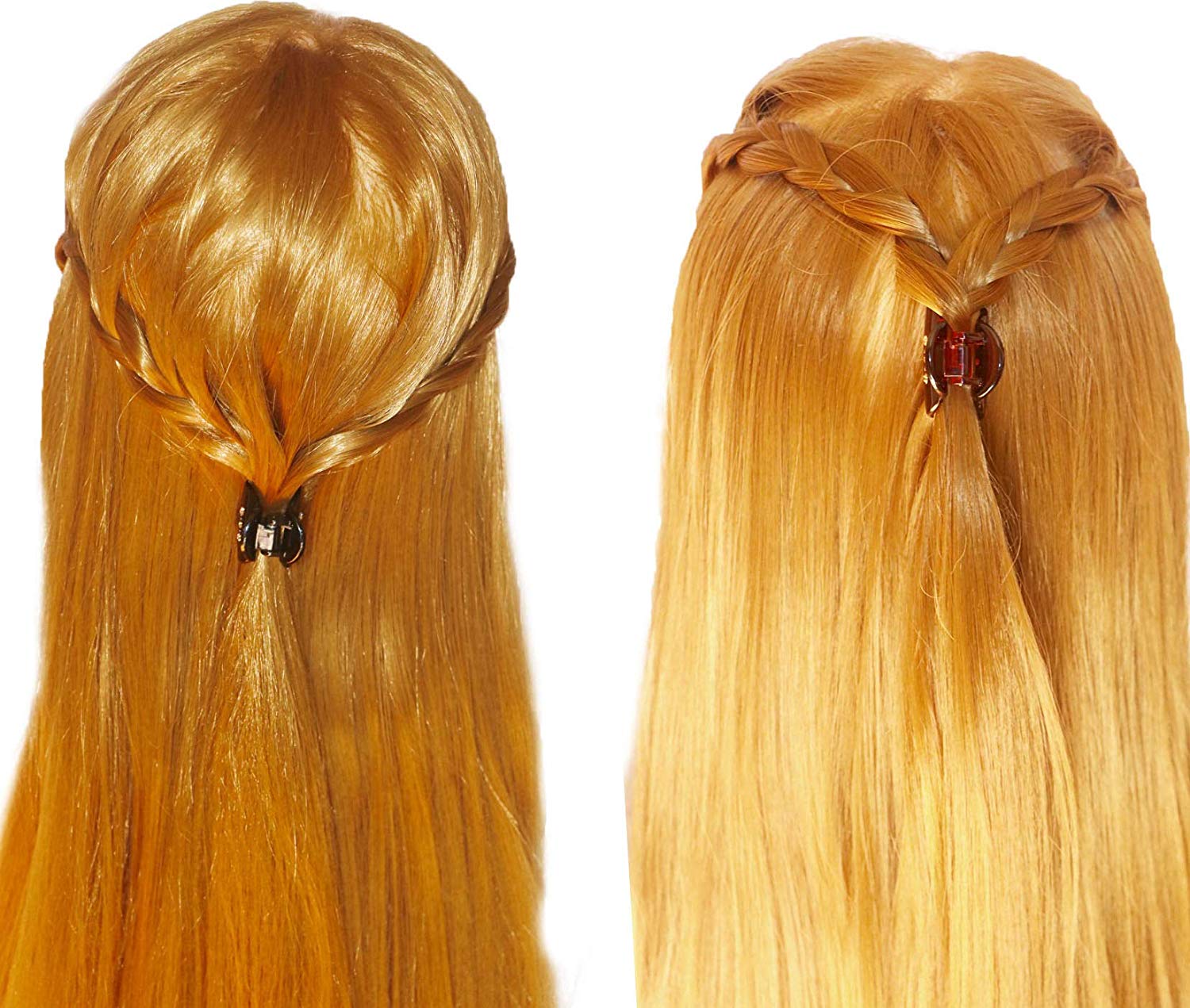 Parcelona French Little Belle Crystals Shell and Black Cellulose Hair Claws
