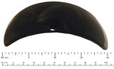 Parcelona French Curved Extra Large Black Celluloid Wide Hair Clip Barrette