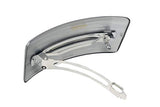 Parcelona French Grey Black Streaks Bar Wide Large Celluloid Hair Clip Barrette