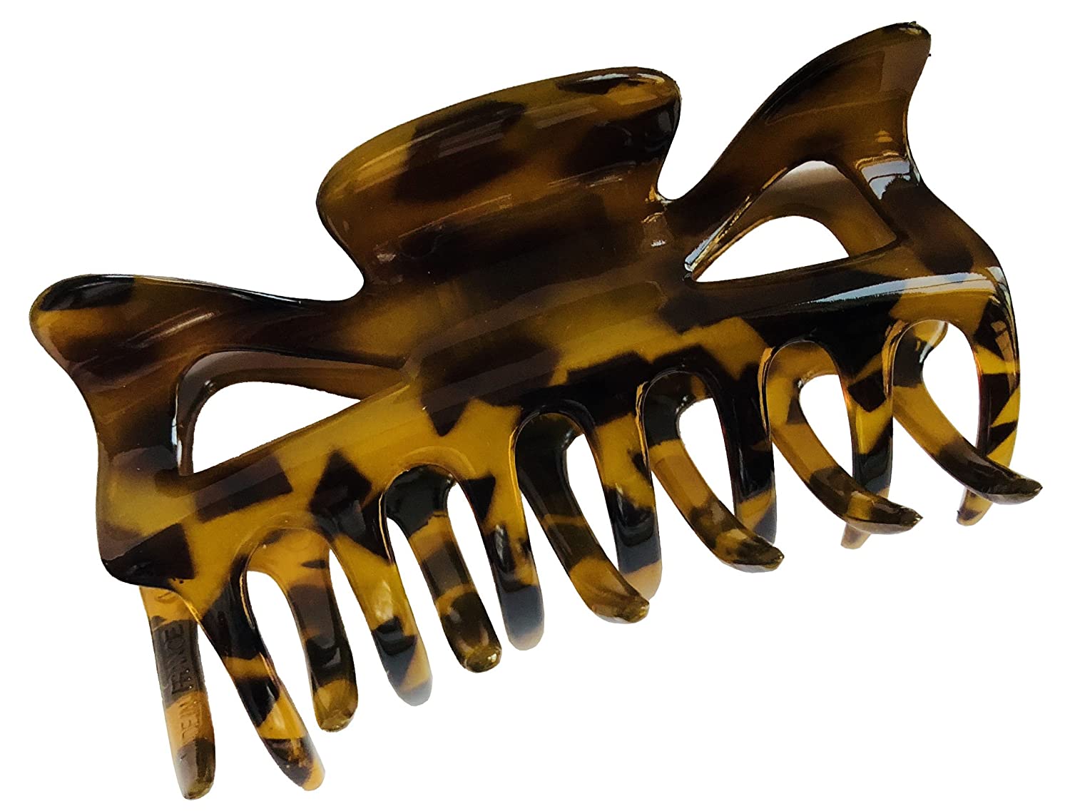 Parcelona France Savana Medium 3.5 Inch Covered Spring Jaw Claw Hair Clip