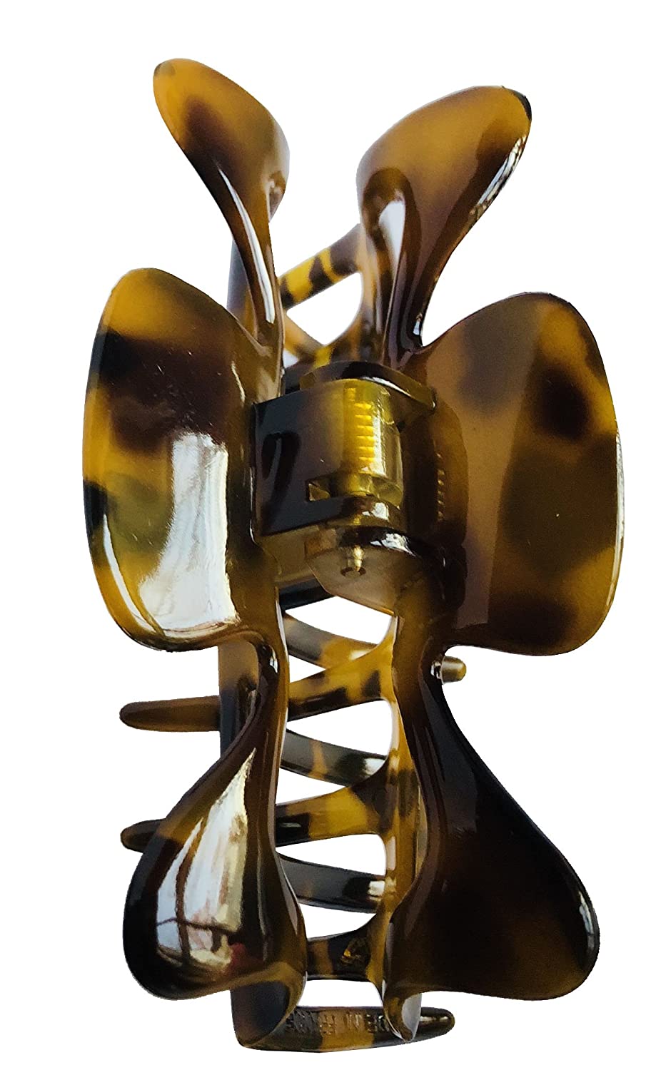 Parcelona France Savana Medium 3.5 Inch Covered Spring Jaw Claw Hair Clip