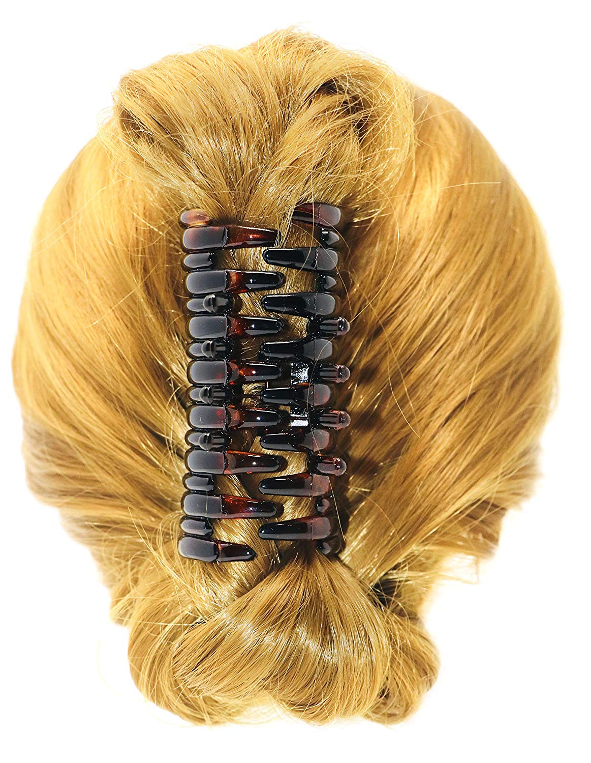 Parcelona French Spiral Curve Shell Large No Slip Grip Cellulose Jaw Hair Claw for Women
