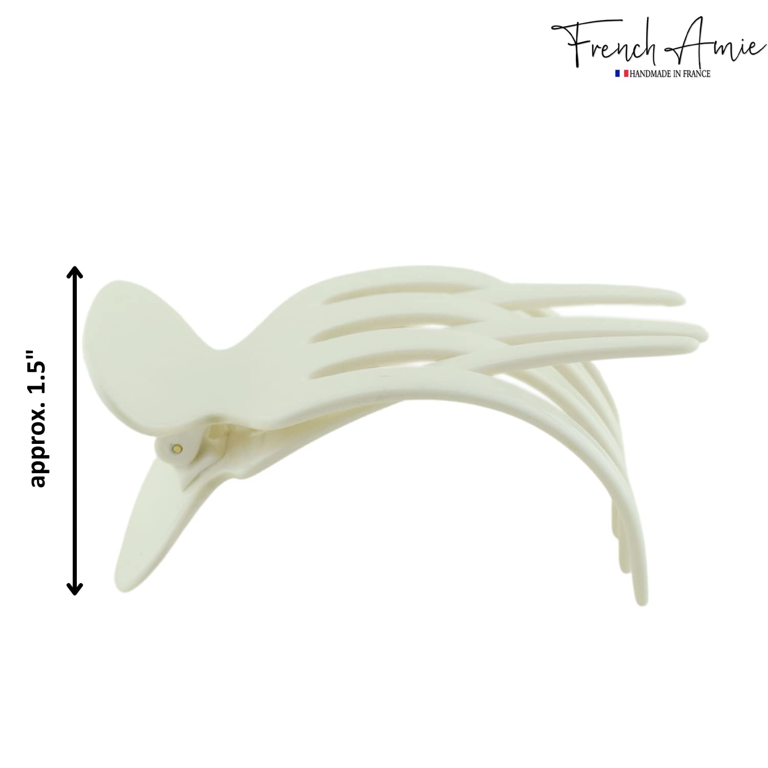 French Amie Paw 2 3/4" Cellulose Handmade Jaw Hair Claw for Women and Girls