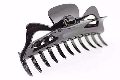 Parcelona Extra Large Big Jumbo Tortoise Shell & Black Jaw Hair Claw Clip-parcelona-ebuyfashion.com