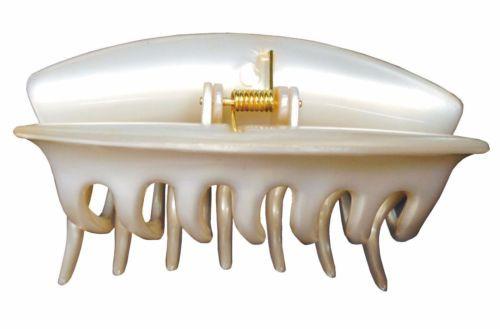 Parcelona France Arch Medium Tortoise Shell And Cream Ivory Jaw Hair Claw-Parcelona-ebuyfashion.com
