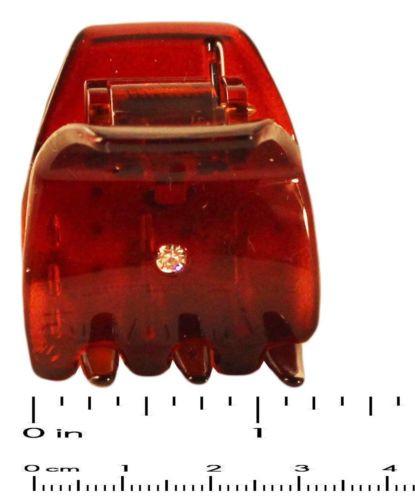 Parcelona France Mignon Small Shell Crystals Jaw Hair Claw Clip 1 1/4 Inch-PARCELONA-ebuyfashion.com