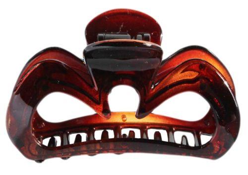 Parcelona France Oiseau Medium Covered Spring Celluloid Hair Claw Clip 3 Inch-PARCELONA-ebuyfashion.com