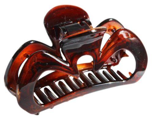 Parcelona France Oiseau Medium Covered Spring Celluloid Hair Claw Clip 3 Inch-PARCELONA-ebuyfashion.com