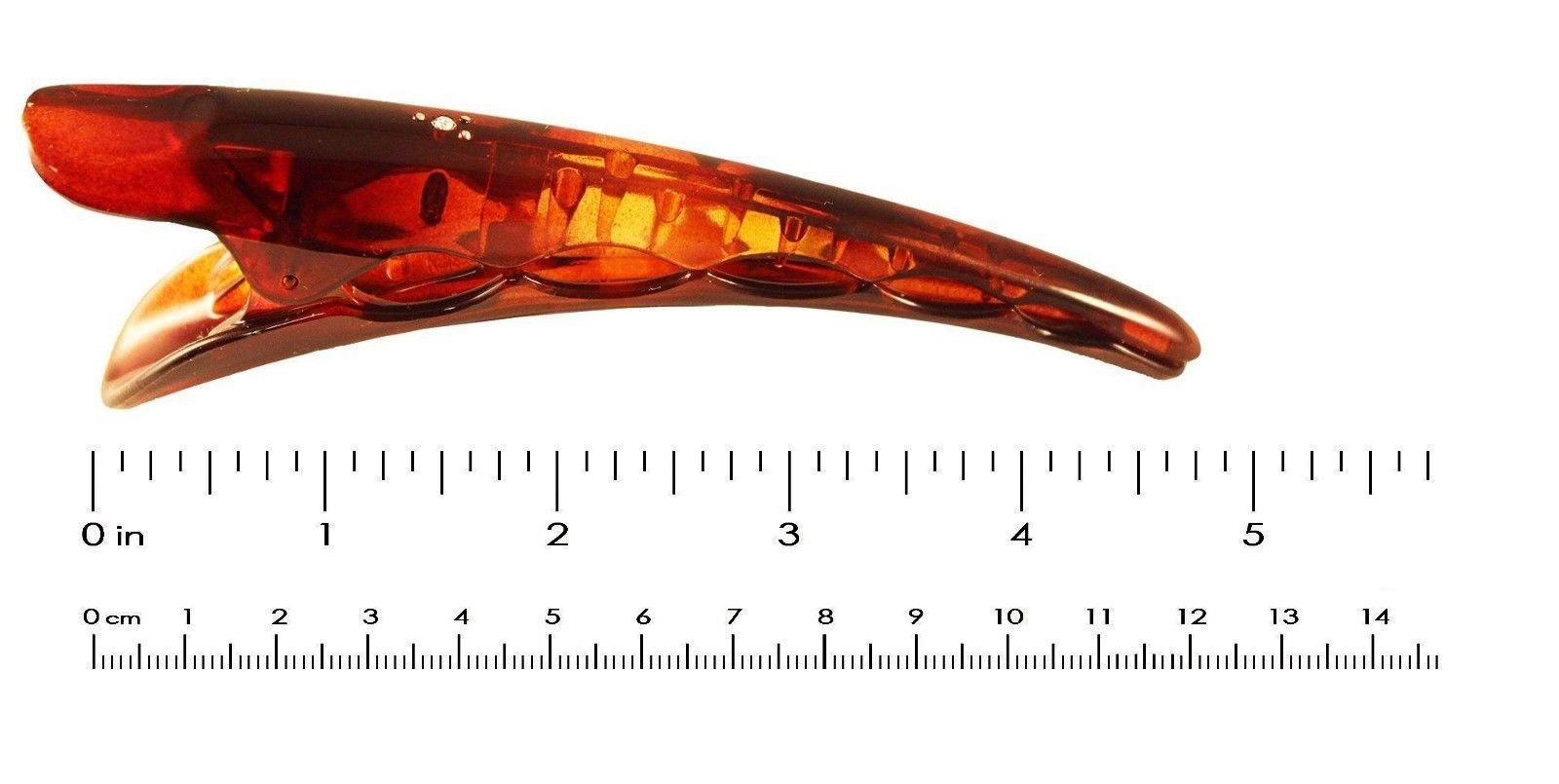 Parcelona France Toucan Large Shell Crystal Hair Side Slider Beak Claw 5 Inch-PARCELONA-ebuyfashion.com
