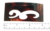 Parcelona French Cut Out Tortoise Shell Medium Celluloid Hair Clip Barrette-PARCELONA-ebuyfashion.com