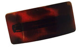Parcelona French Elite Wide Shell Brown Large Celluloid Hair Clip Barrette-PARCELONA-ebuyfashion.com