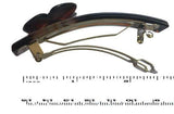 Parcelona French Flower Tortoise Shell Cellulose Medium Hair Clip Barrette-Parcelona-ebuyfashion.com