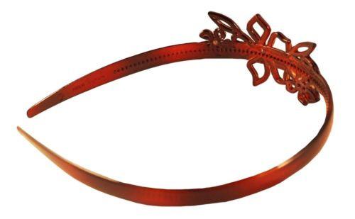 Parcelona French Flower with Crystal Shell Celluloid Hair Headband-PARCELONA-ebuyfashion.com