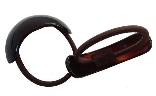 Parcelona French Knots Tortoise Shell Ponytail Holder Elastic Hair Tie 2 Pcs-PARCELONA-ebuyfashion.com