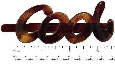 Parcelona French Large Cool Glossy Black & Shell No Metal Hair Clip Barrette-Parcelona-ebuyfashion.com