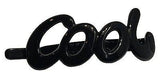 Parcelona French Large Cool Glossy Black & Shell No Metal Hair Clip Barrette-Parcelona-ebuyfashion.com