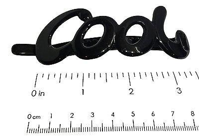 Parcelona French Large Cool Glossy Black & Shell No Metal Hair Clip Barrette-Parcelona-ebuyfashion.com