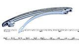 Parcelona French Lean Slim Thin and Long Black Hair Barrette Clip-PARCELONA-ebuyfashion.com