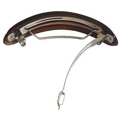 Parcelona French Medium Arch Tortoise Shell Cellulose Hair Clip Barrette-Parcelona-ebuyfashion.com