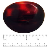 Parcelona French Medium Big Dot Round Shell Brown Celluloid Hair Clip Barrette-PARCELONA-ebuyfashion.com