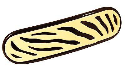 Parcelona French Medium Stylish Ivory Black Celluloid Shell Hair Clip Barrette-PARCELONA-ebuyfashion.com