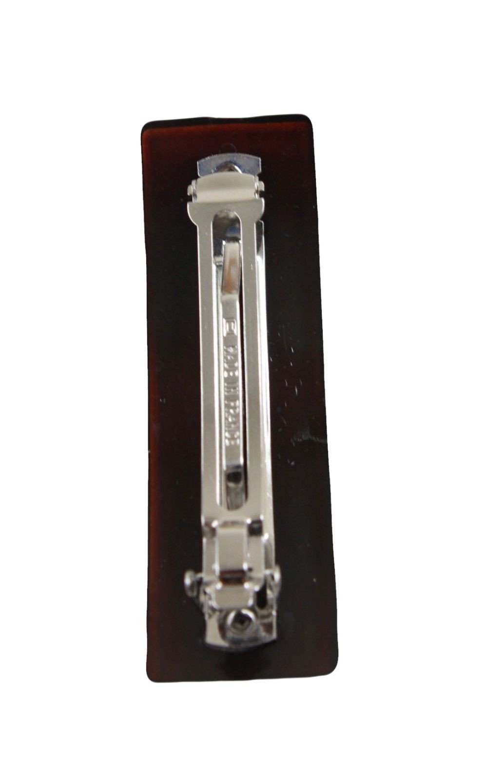 Parcelona French Medium Wide Rectangular Bar Celluloid Glossy Hair Clip Barrette-Parcelona-ebuyfashion.com