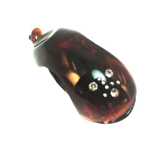 Parcelona French Small Fish Handset Genuine Crystal Banana Hair Clip-PARCELONA-ebuyfashion.com