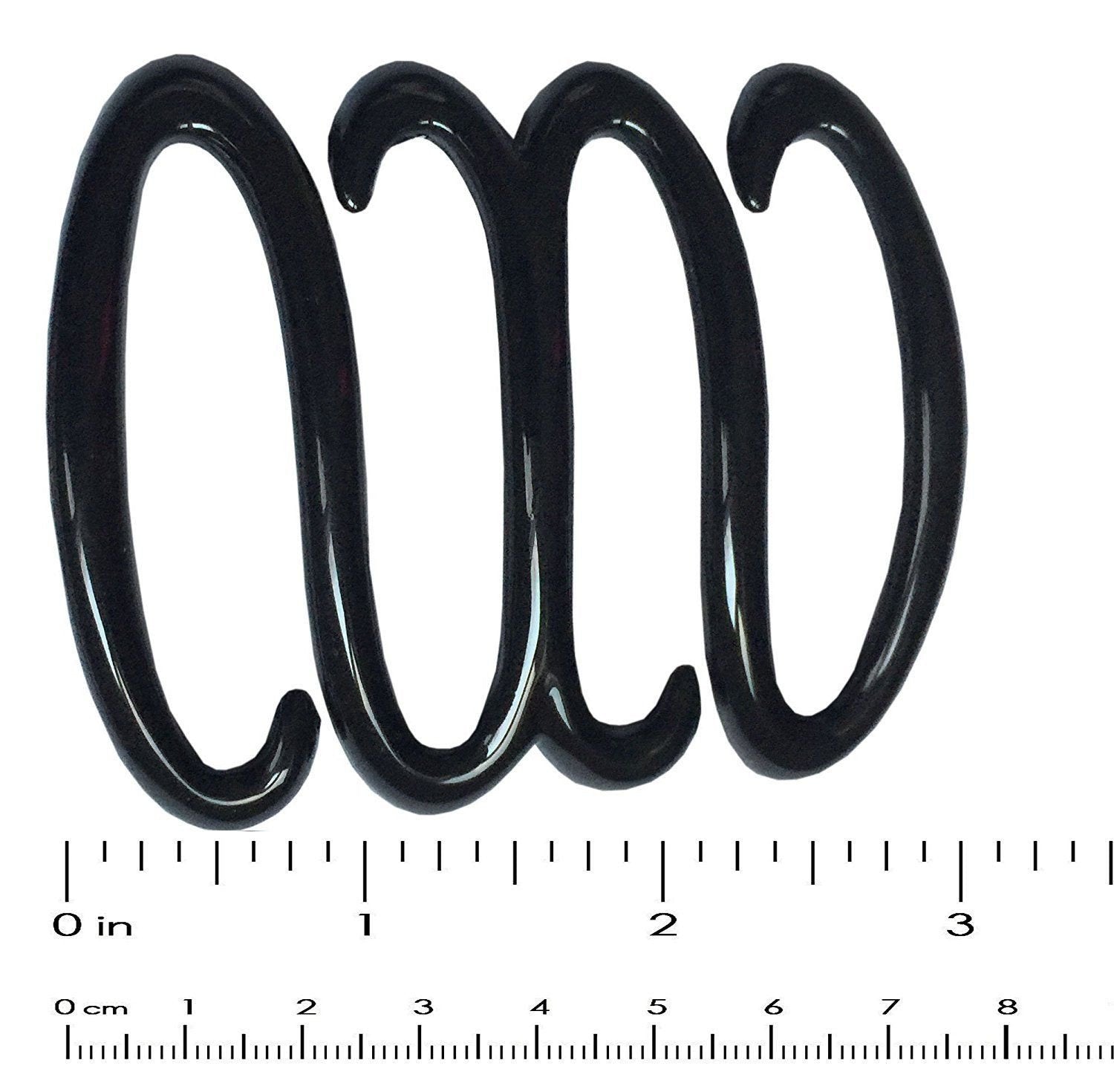 Parcelona French Spring Hair Do Black & Shell Glossy Ponytail Holder Hair Clip-PARCELONA-ebuyfashion.com