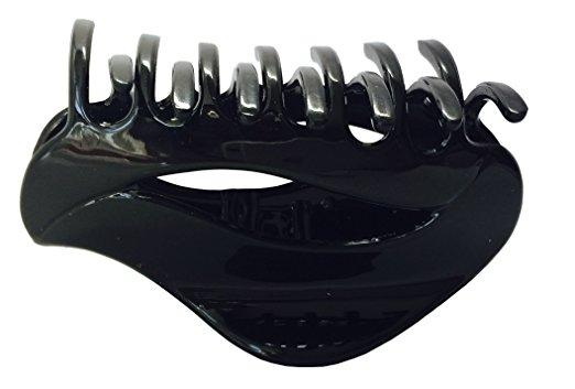 Parcelona French Swift Black Jaw Hair Claw Clip Clamp with Covered Spring-PARCELONA-ebuyfashion.com