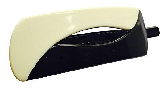 Parcelona Swift Black Ivory Beige No Metal Ponytail Holder Hair Clip Barrette-PARCELONA-ebuyfashion.com