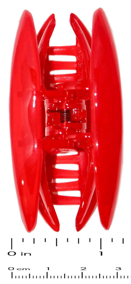 Parcelona French Lip Red Medium Hair Claw Clip for Girls and Women