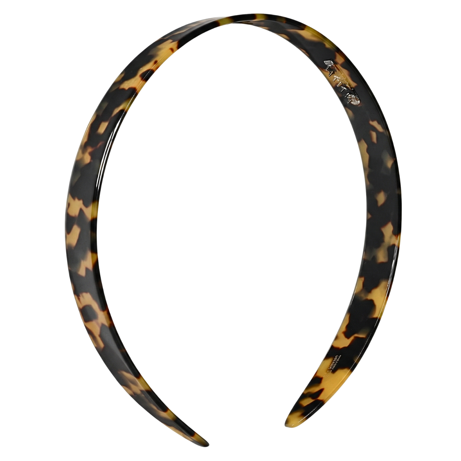 French Amie Wide Headband 1/2" Handmade Celluloid Hair Accessories Women & Girls