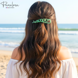 Parcelona French Large Twist N Clip Chain Link Metal Free Hair Clip Accessories