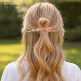 Parcelona French Large Twist N Clip Metal Free Bow Knot Hair Clip Accessories