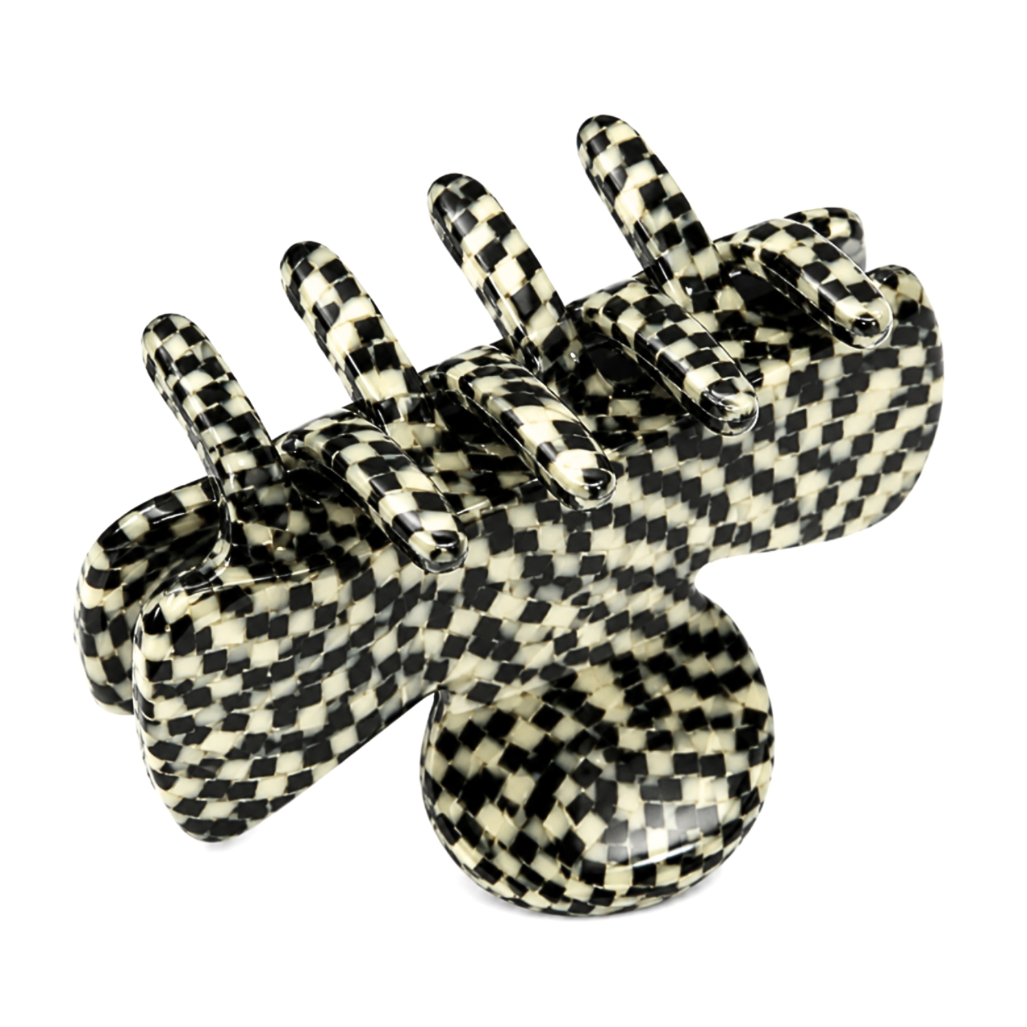 French Amie Grace Small 2” Cellulose Handmade Flexible Hair Claw for Thin Hair