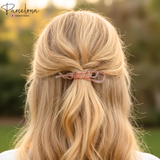 Parcelona French Large Twist N Clip Chain Link Metal Free Hair Clip Accessories