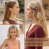 Parcelona Rhombus 2" Small Tortoise Shell Hair Clip Tige Boule Barrette Womens