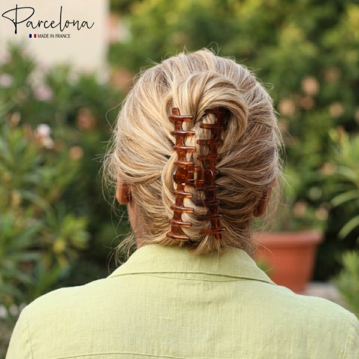 Parcelona French Rake Large Cellulose Acetate Jaw Hair Claw for Women and Girls