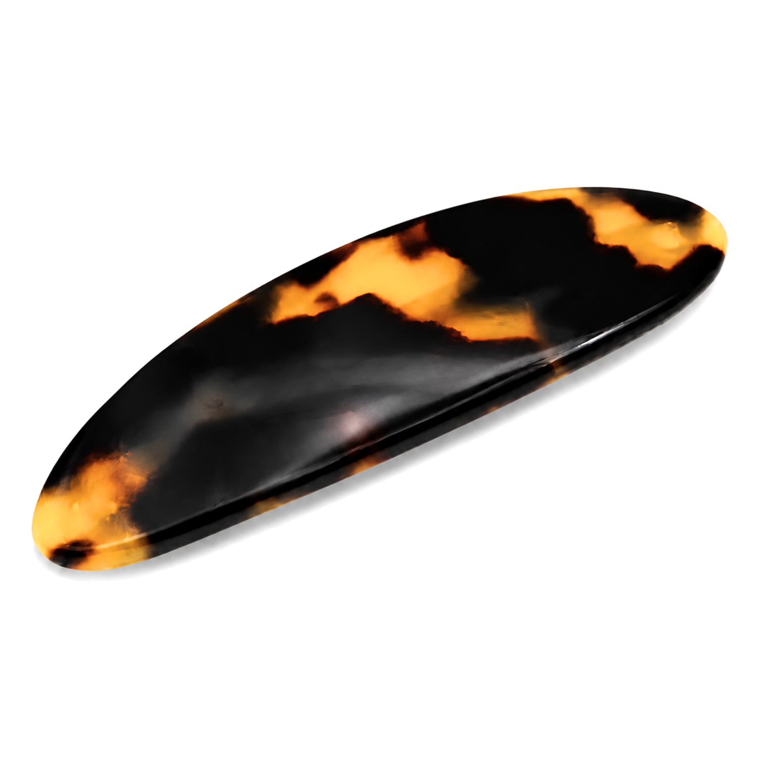 French Amie Oval Mini 2.5" Cellulose Acetate Hair Barrette Clip Women