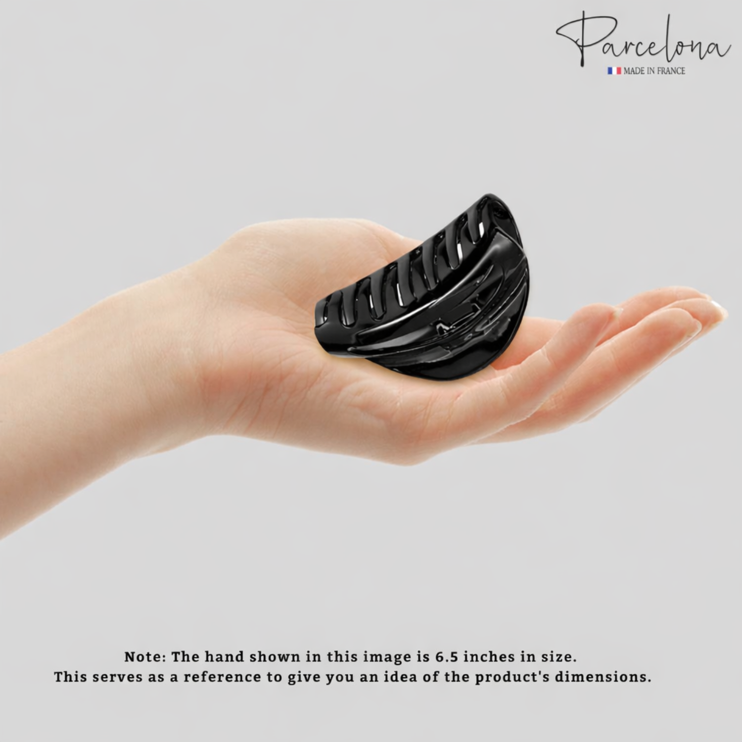 Parcelona French Vrille 2 3/4" Small Shell Jaw Hair Claw Clip for Women