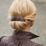 Parcelona French Flat Extra Large Wide Celluloid Acetate Hair Barrette for Women